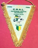 Fanion fotbal - Clubul Recreativ al Muncitorilor din PALOMBINA FALCONARA (Italia) - dimensiuni mari 28X18 cm