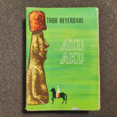 THOR HEYERDAHL - AKU AKU. TAINA INSULEI PASTELUI (1961, editie cartonata) R13