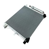 Condensator AC Nissan Juke 20; motor 1.5 dci, dimensiuni [mm]: 498x410x16, uscator integrat, iesire 10,1mm, intrare 15,4mm; 921001FE0B; Koyorad,