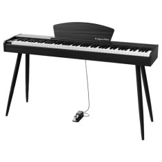 Pian digital Kruger&amp;Matz KMDP-45P negru, 88 clape ponderate, Bluetooth
