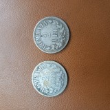 Monede 2lei Ag 1876 2 buc.