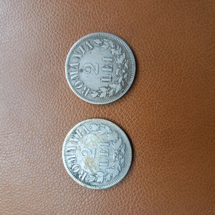 Monede 2lei Ag 1876 2 buc.