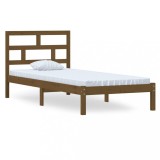 Cumpara ieftin Cadru de pat, maro miere, 100x200 cm, lemn masiv de pin