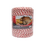 Fir pentru gard electric alb-rosu 3.8 mm, 500 m, 4x0.28 mm SS, Breckner