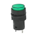 Indicator semnalizare industrial LED verde 220V &Oslash; 16mm Breckner Germany
