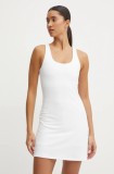 Under Armour rochie sport Motion culoarea alb, mini, mulată
