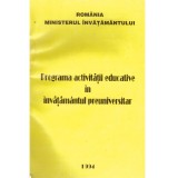 colectiv - Programa activitatii educative in invatamantul