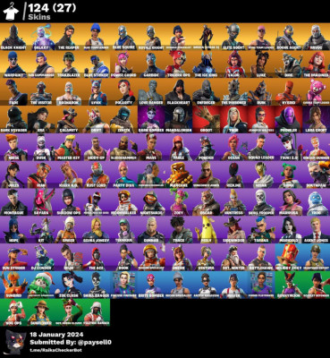 Cont Fortnite OG 124 skins, discord: paulpopa_1144 foto