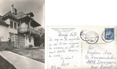 *Romania, Campina, Muzeul memorial &amp;quot;Nicolae Grigorescu&amp;quot;, carte postala ilustrata, circulata intern, 1963 foto