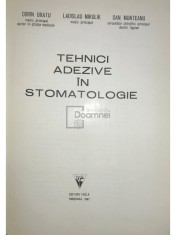 Dorin Bratu - Tehnici adezive in stomatologie (Editia: 1982) foto