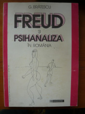 G. BRATESCU - FREUD SI PSIHANALIZA IN ROMANIA - humanitas 1994 foto