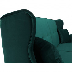 Coltar extensibil, material textil verde, COLUMBUS foto