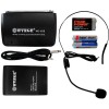 Microfon Wireless Lavaliera WVNGR WG-101B, 30m, LED, FM, Jack 3.5mm &amp; 6.3mm, Baterii Incluse, Clip Curea, Prezentari, Karaoke, Conferinte