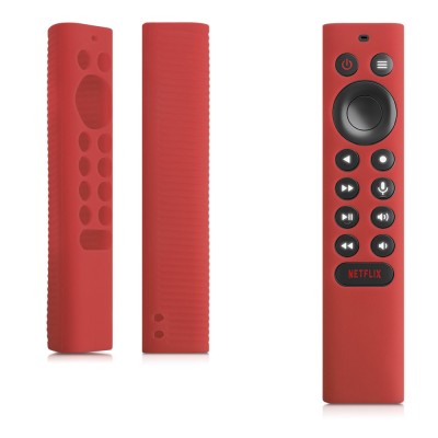 Husa pentru telecomanda Shield TV Pro/Shield 4K HDR, Kwmobile, Rosu, Silicon, 53359.09 foto