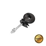 Izolator inelar premium pentru gard electric, filet 5.9 mm, 90x35 mm