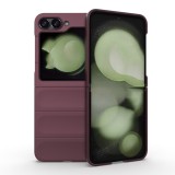 Husa antisoc pentru samsung galaxy z flip 6, margini anti alunecare, magic shield, bordeaux