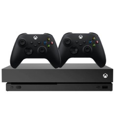 Consola Microsoft Xbox One X, 1TB, NEGRU + 2 Controllere Second-Hand
