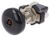 Comutator push-pull 10A 14VDC negru cu LED pe panou
