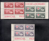 M2 TW F - 1946 - Crucea rosie Serv prizonieri razboi - hartie alba dant bloc 4, Medical, Nestampilat