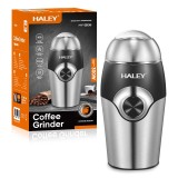 Rasnita electrica HALEY 300W, Inox &ndash; 500 g, Lame Otel, Macinare rapida in 10 secunde