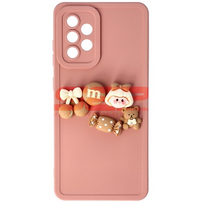Toc silicon 3D Cartoon Samsung Galaxy A52 / A52 5G Pink Candy foto