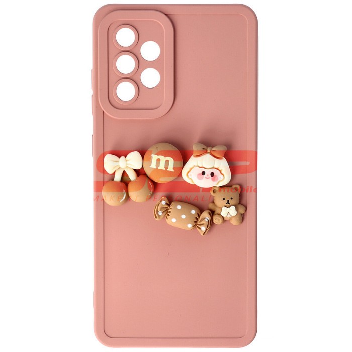 Toc silicon 3D Cartoon Samsung Galaxy A52 / A52 5G Pink Candy