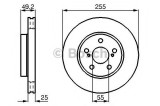 Disc frana TOYOTA CELICA (ZZT23_) (1999 - 2005) BOSCH 0 986 478 584