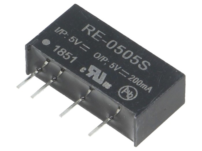 Convertor DC/DC 1W 5V 0,2A