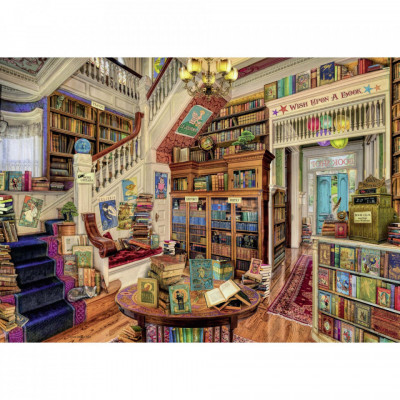 Puzzle Libraria Fantastica, 1000 Piese foto