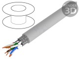 Cablu Ethernet S/FTP CAT7 LSZH Gri 6.2mm