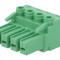 Conector regletă deconectabilă 4 piste 7,62mm