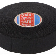 Banda textila 19mm 15m Thk 300um negru 150 grade C TESA 51006-00030-00