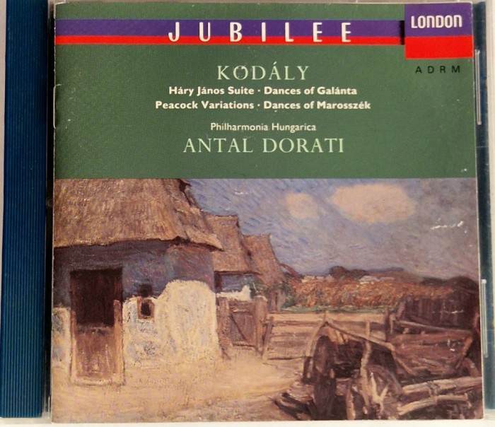 Zolt&aacute;n Kod&aacute;ly, Antal Dorati, Philharmonia Hungarica &lrm;&ndash; Hary Janos - Suite, Dances Of Galanta NM / NM cd Decca EU 1991 muzica clasica