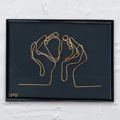 Tablou Picioruse de bebelus, 18?24 cm foto