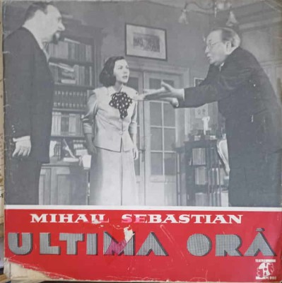 Disc vinil, LP. ULTIMA ORA-MIHAIL SEBASTIAN-253310 foto