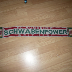 Fular al Suporterilor Echipei de Fotbal FC Augsburg Germania , L= 144 cm