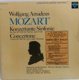 W.A. Mozart &ndash; Konzertante Sinfonie KV 364 - Concertone KV 190 NM / VG+ vinil, LP, disc muzica clasica _ Saphir, Germania, 1977