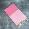 Prosop plaja Fouta | Tunis | roz cu dungi albe 200 x 100 cm