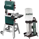 Metabo BAS 318 PRECISION WNB + SPA 1200 - Fierastrau cu banda 900 W 2240 mm picioare sustinere + Aspirator pentru rumegus 550 W 65 l 250 l/sec 100 mm