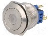 Intrerupator anti-vandalism, ON-(ON), &Oslash;25mm, ONPOW - GQ25-11D/G/24V/S