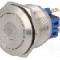 Intrerupator anti-vandalism, ON-(ON), &Oslash;25mm, ONPOW - GQ25-11D/G/24V/S