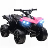 AIYAPLAY Quad Electric pentru Copii 6V, ATV cu Faruri LED și Muzică, 18-56 Luni, Roz | Aosom Romania