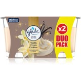 GLADE Vanilla Cream Cookies lum&acirc;nare parfumată 2x112 g