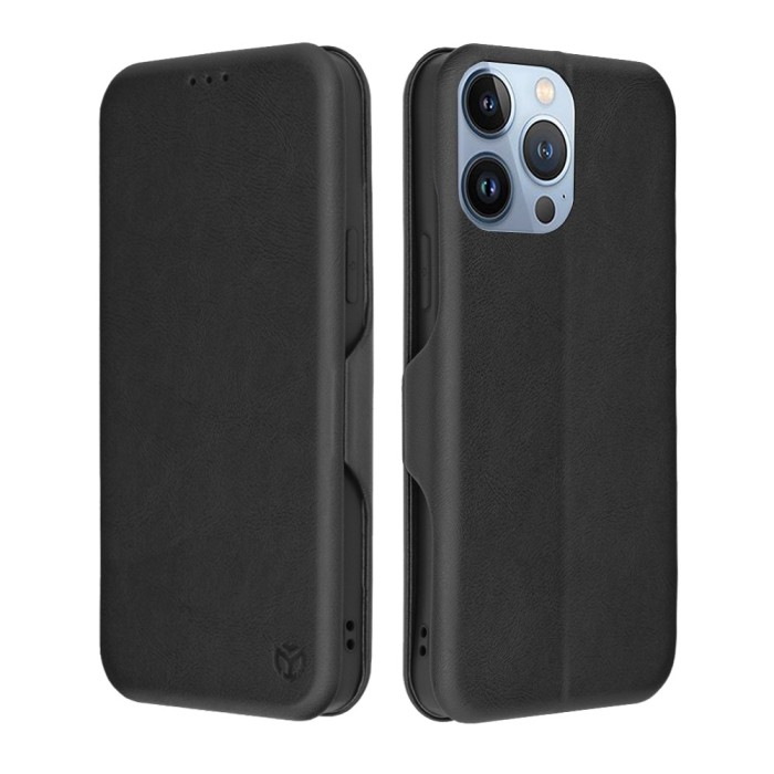 Husa 360&Atilde;&sbquo;&Acirc;&deg; iPhone 13 Pro Max Techsuit Safe Wallet Plus, negru