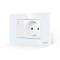Intrerupator Simplu + Priza cu Rama din Sticla LUXION, Standard Italian, 3M SmartElectro IntelligentHouse