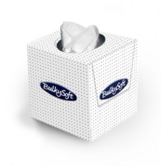 Pachet 90 de Servetele Batiste, BulkySoft Cube, 2 Straturi, Albe, Servetele Uscate, Batiste Nazale Simple, Servetele de Hartie, Servetele Uscate Simpl foto