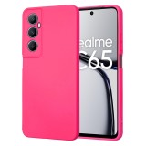 Husa premium din silicon pentru realme c65 - softflex, microfibra, hot pink