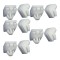 Set 10 clipsuri ornament Mercedes Clasa A (W176), Clasa C (W205), Clasa Cla (C117), Clasa E (W212) Sdn/Estate, Clasa S (W222), ornamente praguri exte
