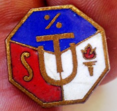 I.839 INSIGNA ROMANIA SUT h18mm email foto