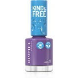 Rimmel Kind &amp; Free lac de unghii culoare 167 Lilac Love 8 ml